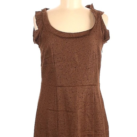 Oscar De La Renta Silk Cashmere Dress